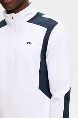 J.LINDEBERG Lukas Quarter Zip Mid Layer – Men’s – White