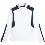J.LINDEBERG Lukas Quarter Zip Mid Layer – Men’s – White