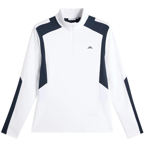 J.LINDEBERG Lukas Quarter Zip Mid Layer – Men’s – White