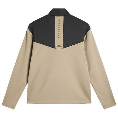 J.LINDEBERG Maclean Quarter Zip Mid Layer – Men's – Brindle