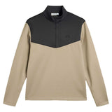 J.LINDEBERG Maclean Quarter Zip Mid Layer – Men's – Brindle