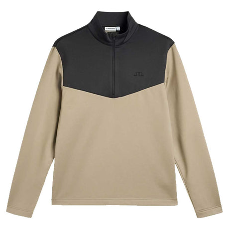 J.LINDEBERG Maclean Quarter Zip Mid Layer – Men's – Brindle
