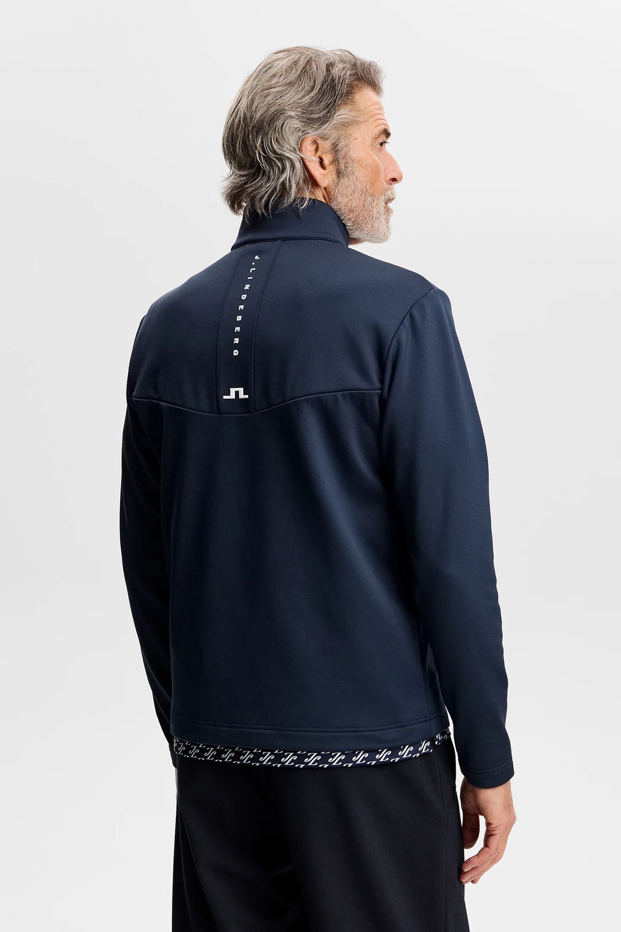 J.LINDEBERG Maclean Quarter Zip Mid Layer – Men's – JL Navy