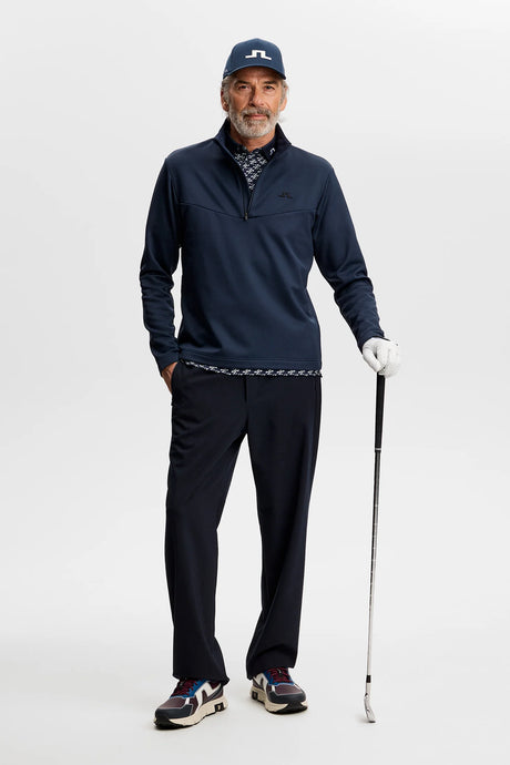 J.LINDEBERG Maclean Quarter Zip Mid Layer – Men's – JL Navy