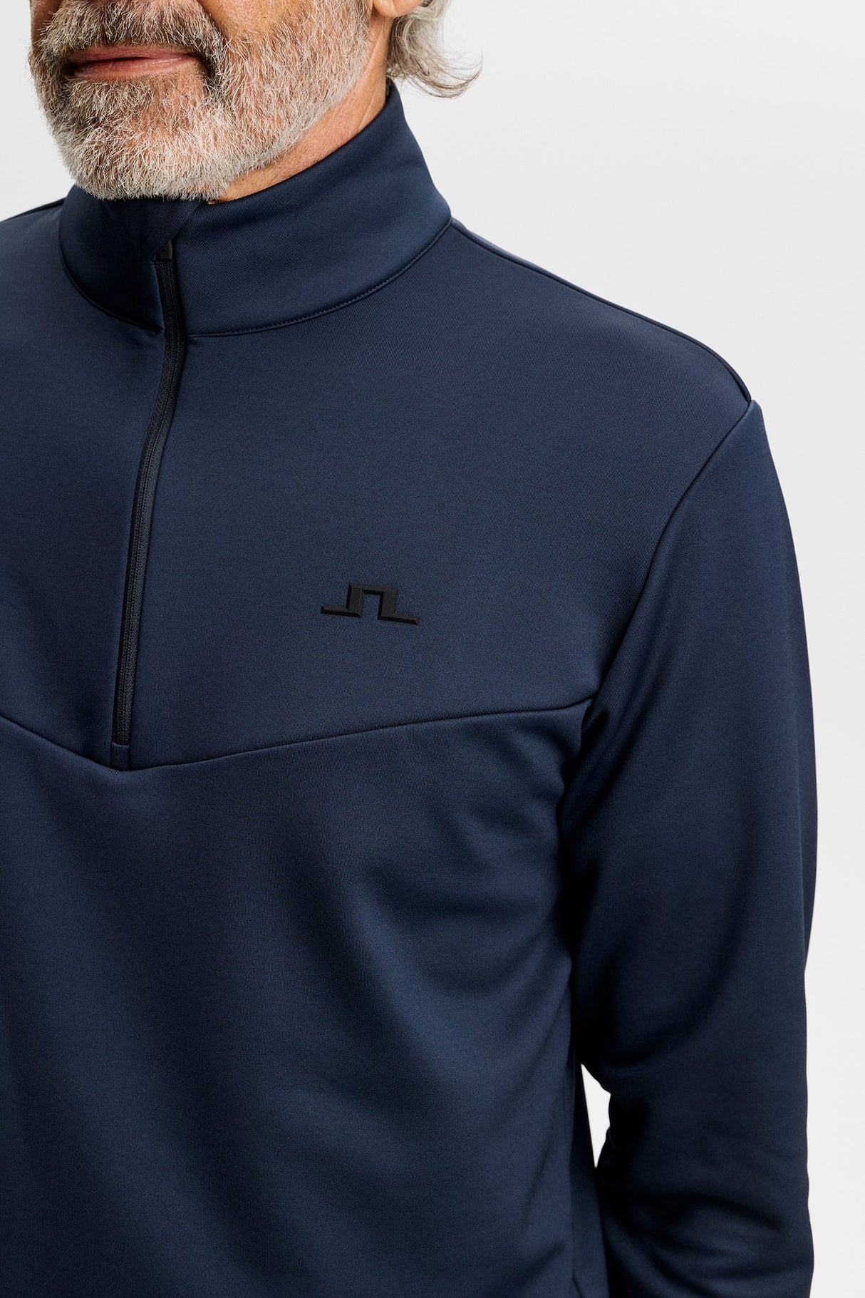 J.LINDEBERG Maclean Quarter Zip Mid Layer – Men's – JL Navy