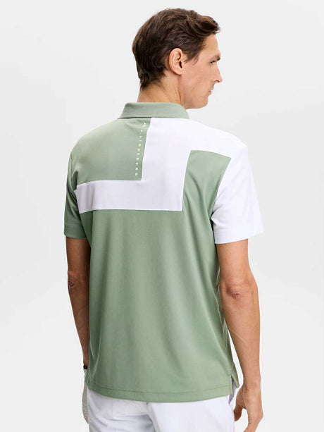 J.LINDEBERG Rody Polo Shirt – Men’s Regular Fit – Hedge Green - Size: SMALL