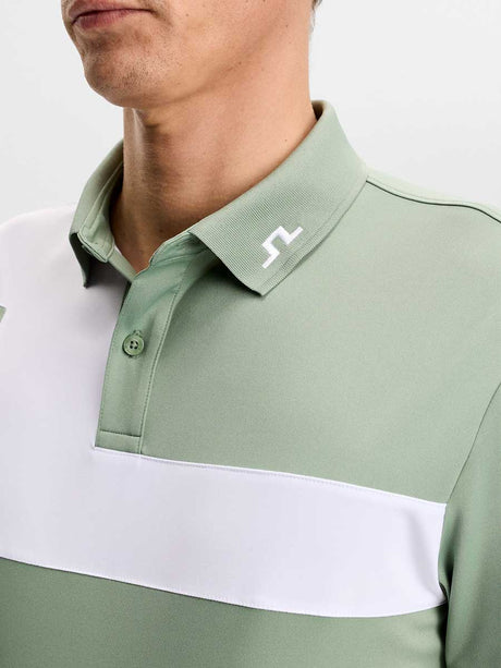 J.LINDEBERG Rody Polo Shirt – Men’s Regular Fit – Hedge Green - Size: SMALL