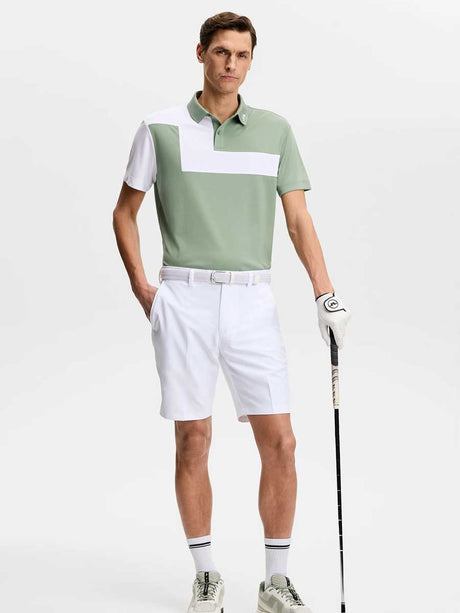 J.LINDEBERG Rody Polo Shirt – Men’s Regular Fit – Hedge Green - Size: SMALL