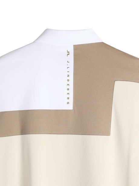 J.LINDEBERG Rody Polo Shirt – Men’s Regular Fit – Moonbeam - Size: MEDIUM