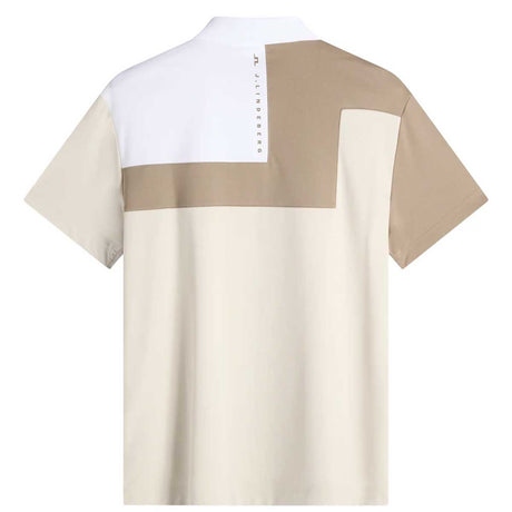 J.LINDEBERG Rody Polo Shirt – Men’s Regular Fit – Moonbeam - Size: MEDIUM