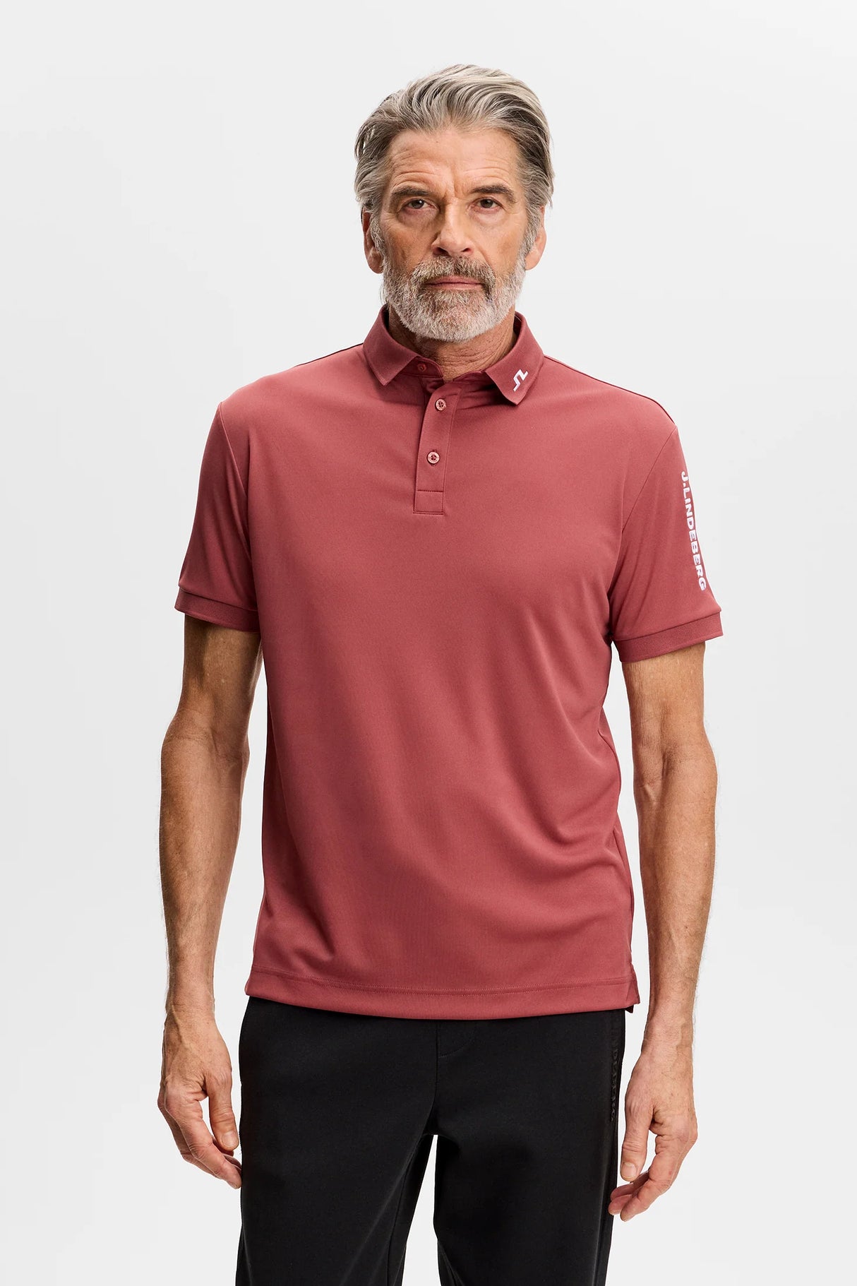 J.LINDEBERG Tour Tech Golf Polo Shirt – Men’s – Apple Butter