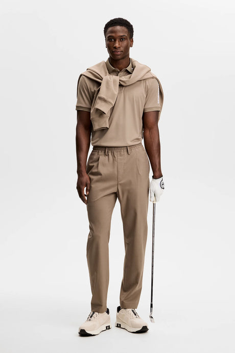 J.LINDEBERG Tour Tech Golf Polo Shirt – Men’s – Brindle