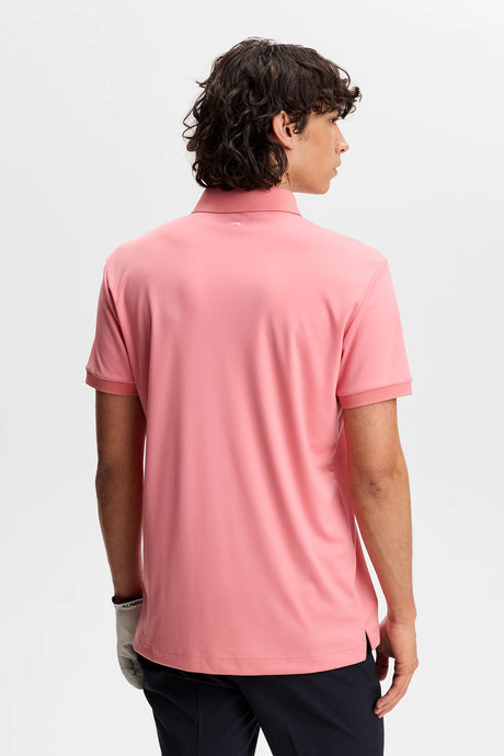 30% OFF - J.LINDEBERG Tour Tech Golf Polo Shirt – Men’s – Flamingo Plume - Size: LARGE