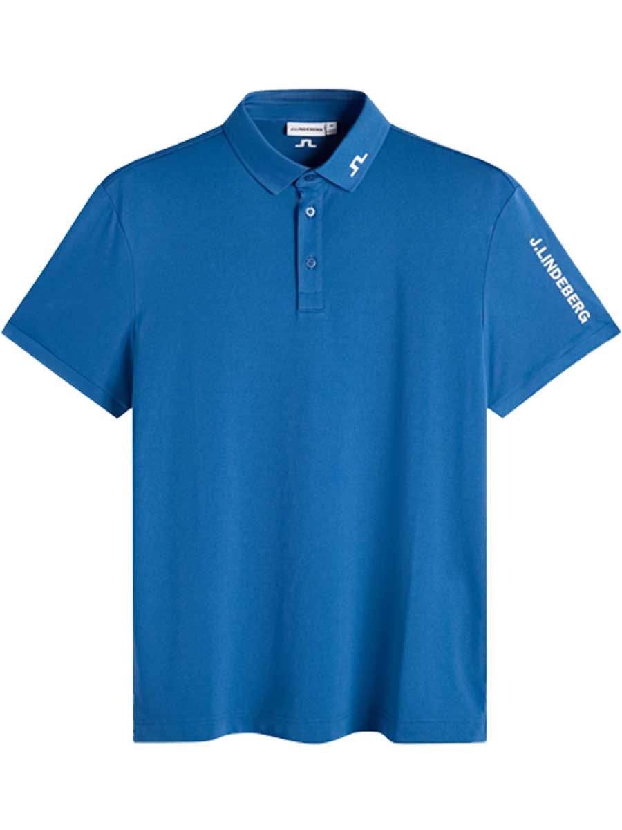 J.LINDEBERG Tour Tech Golf Polo Shirt – Men’s – Set Sail