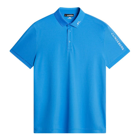 J.LINDEBERG Tour Tech Golf Polo Shirt – Men’s – Sonic Blue