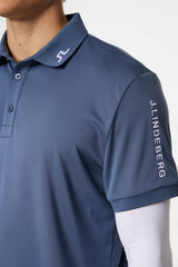 J.LINDEBERG Tour Tech Golf Polo Shirt – Men’s – Vintage Indigo