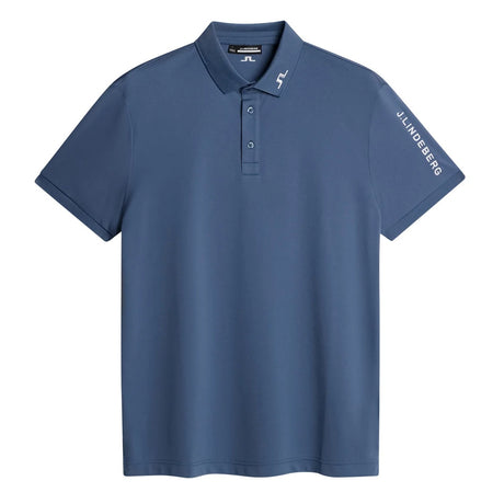 J.LINDEBERG Tour Tech Golf Polo Shirt – Men’s – Vintage Indigo