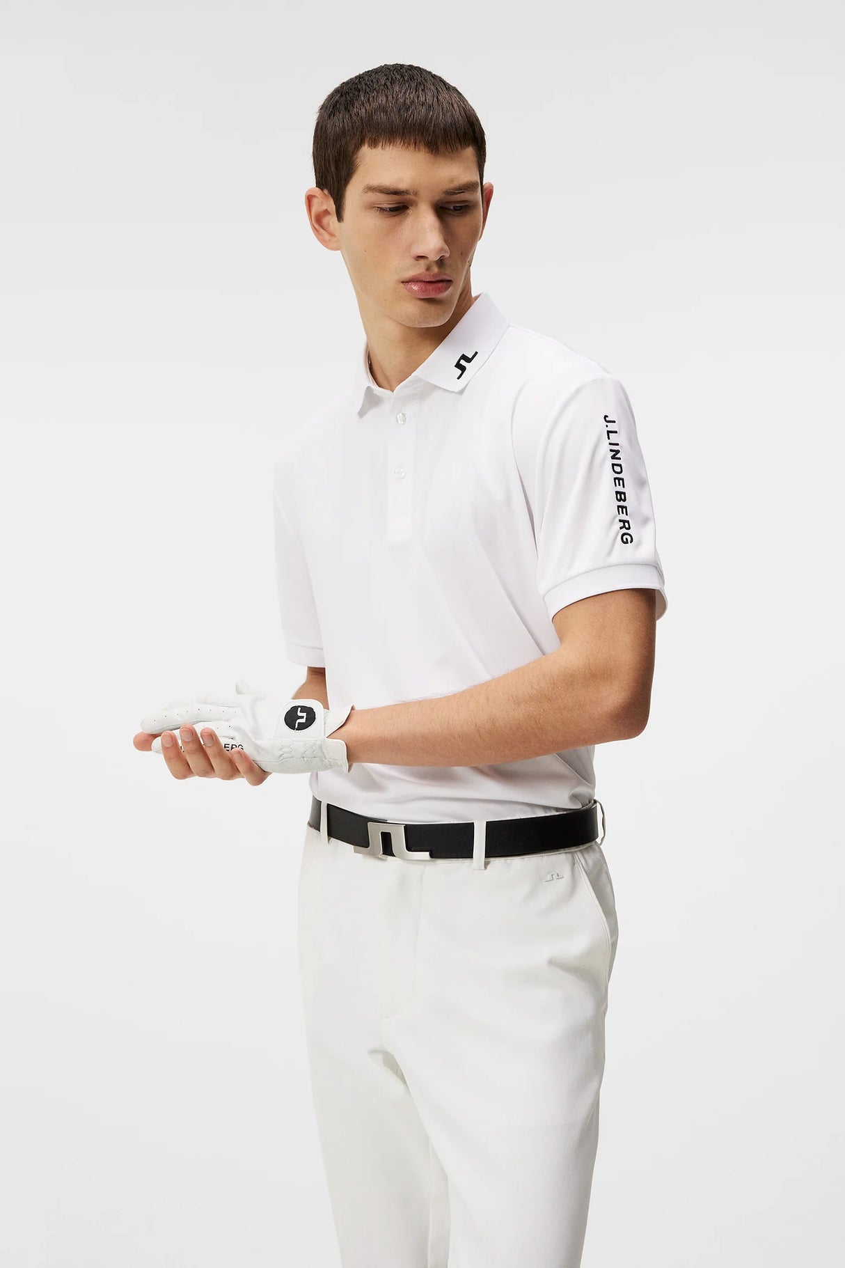 J.LINDEBERG Tour Tech Golf Polo Shirt – Men’s – White