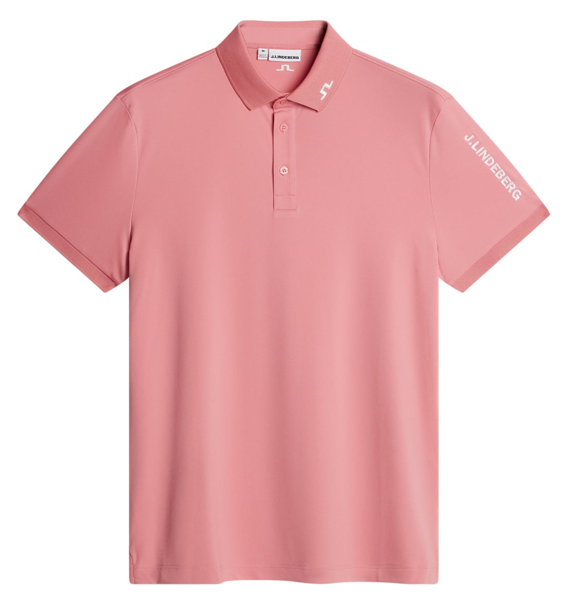 J.LINDEBERG Tour Tech Golf Polo Shirt – Men’s – Flamingo Plume