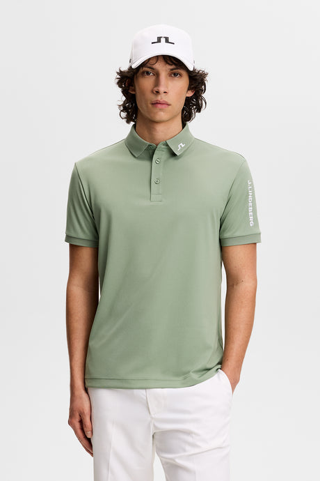 J.LINDEBERG Tour Tech Golf Polo Shirt – Men’s – Hedge Green