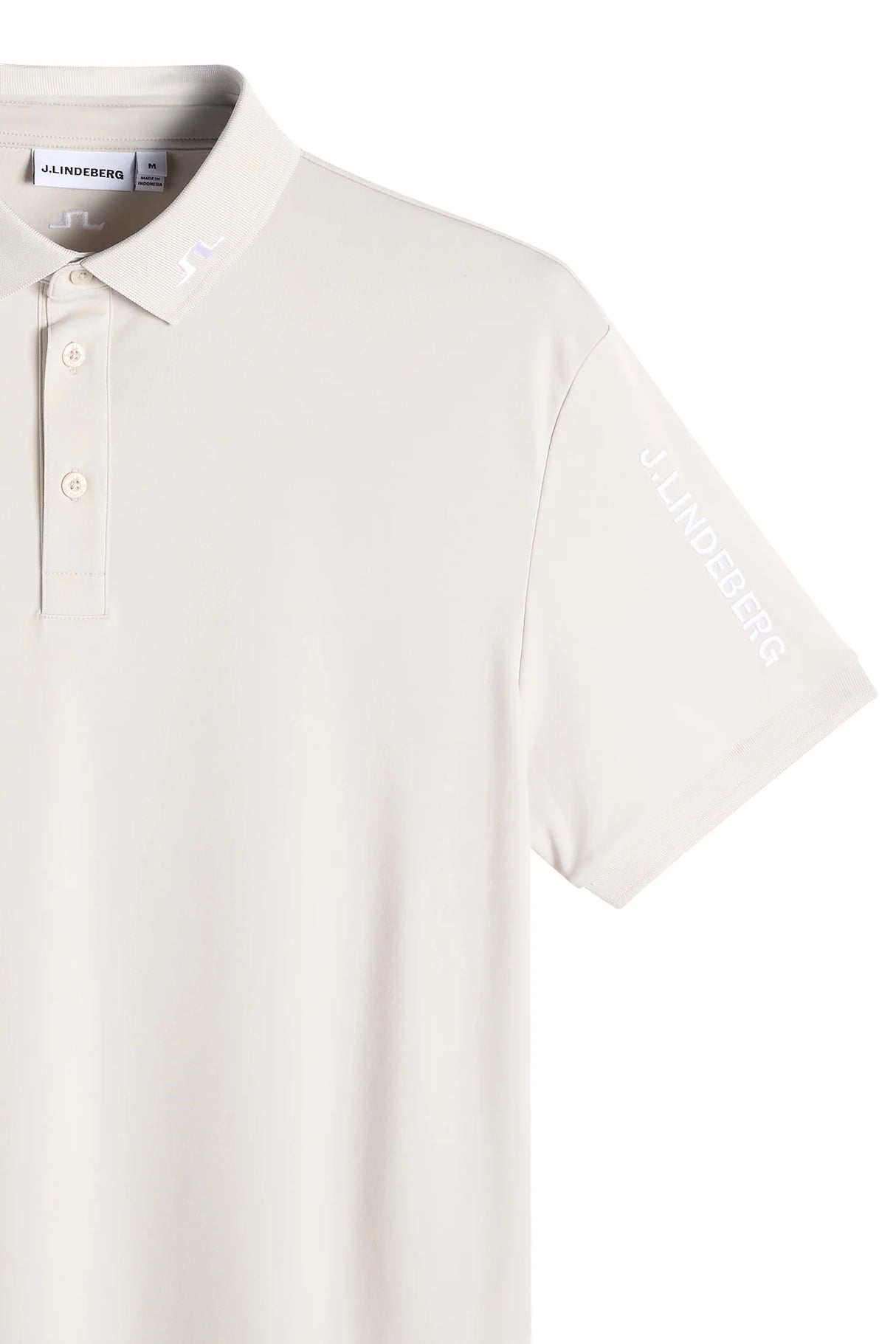 J.LINDEBERG Tour Tech Golf Polo Shirt – Men’s – Moonbeam