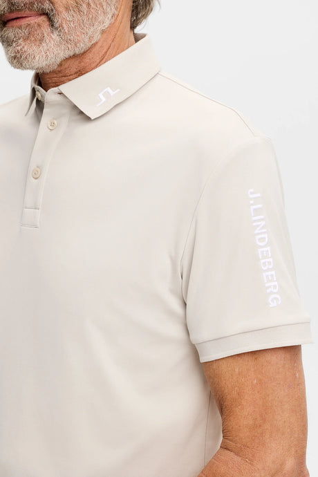 J.LINDEBERG Tour Tech Golf Polo Shirt – Men’s – Moonbeam