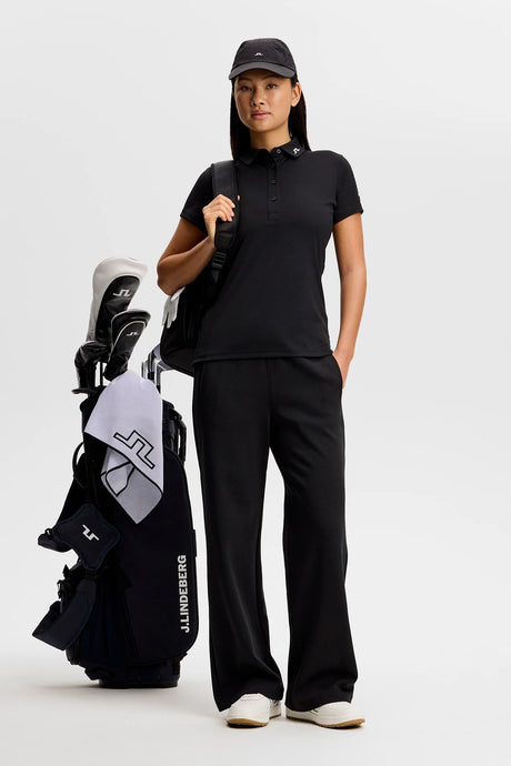 J.LINDEBERG Tour Tech Polo Shirt - Womens - Black