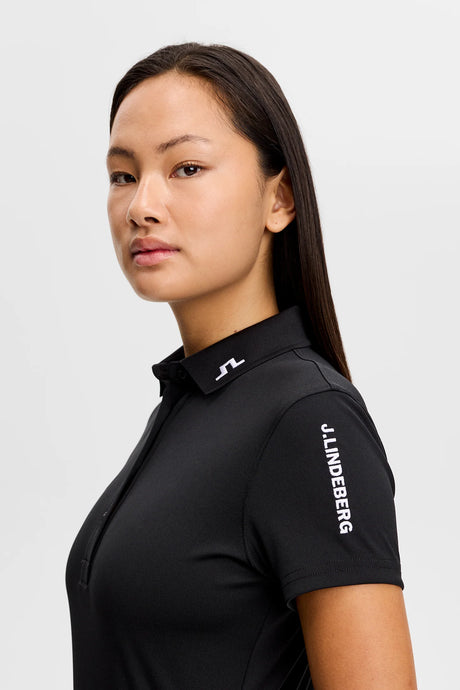 J.LINDEBERG Tour Tech Polo Shirt - Womens - Black