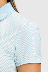 J.LINDEBERG Tour Tech Polo Shirt - Womens - Bridge Stack Skylight