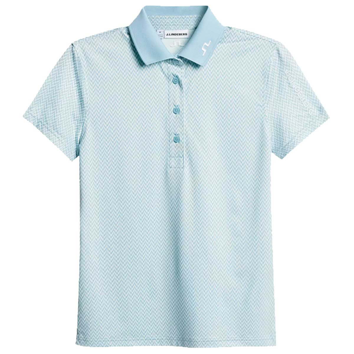 J.LINDEBERG Tour Tech Polo Shirt - Womens - Bridge Stack Skylight