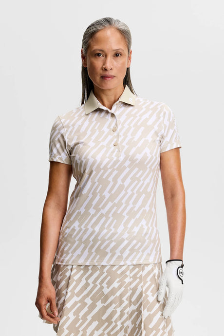 J.LINDEBERG Tour Tech Polo Shirt - Womens - Oak Island Fossil