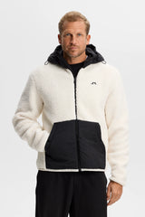J.LINDEBERG Varek Hybrid Zip Hood – Men's – Tofu