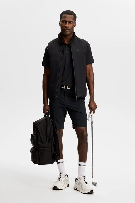 J.LINDEBERG Vent Golf Shorts – Men’s Lightweight Performance – Black