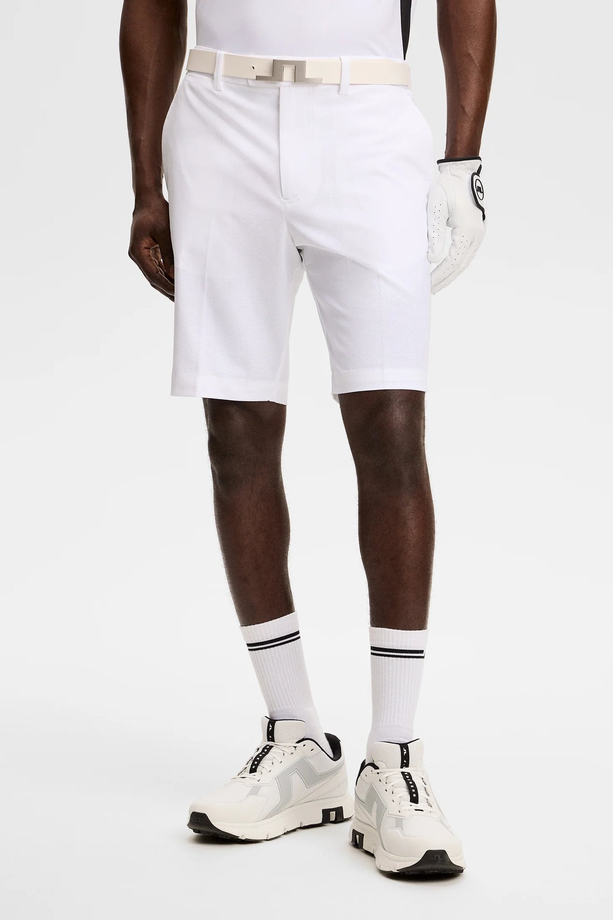 J.LINDEBERG Vent Golf Shorts – Men’s Lightweight Performance – White