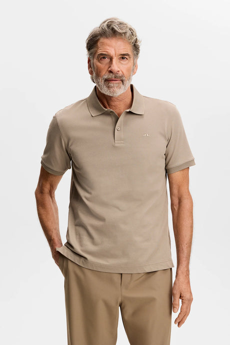 J.LINDEBERG Verse Polo Shirt - Men’s Regular Fit - Brindle