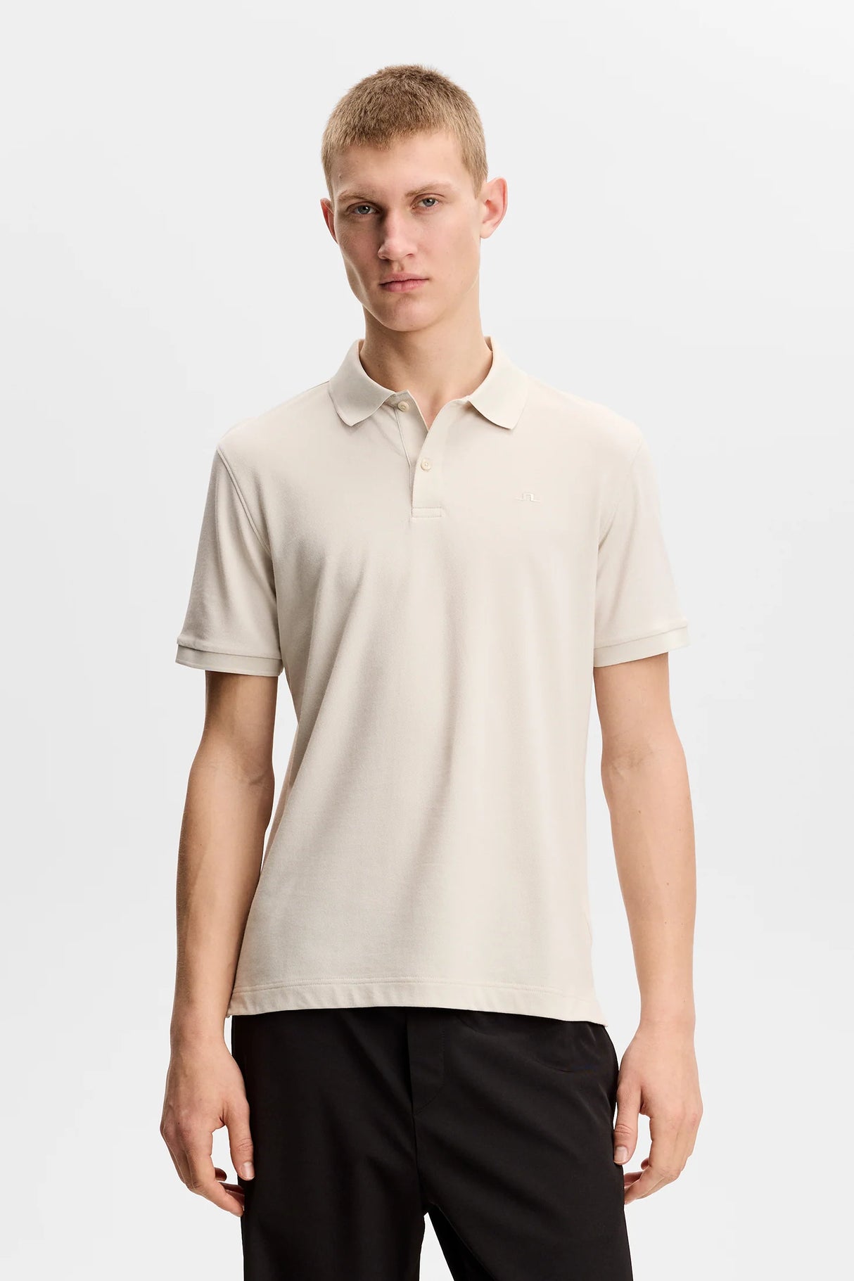 J.LINDEBERG Verse Polo Shirt - Men’s Regular Fit - Moonbeam