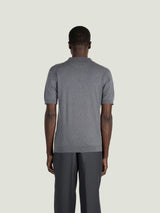 JOHN SMEDLEY Adrian Polo Shirt – Sea Island Cotton – Charcoal
