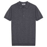 JOHN SMEDLEY Adrian Polo Shirt – Sea Island Cotton – Charcoal