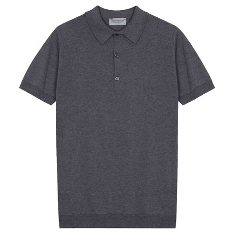 JOHN SMEDLEY Adrian Polo Shirt – Sea Island Cotton – Charcoal