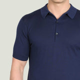 JOHN SMEDLEY Adrian Polo Shirt – Sea Island Cotton – French Navy