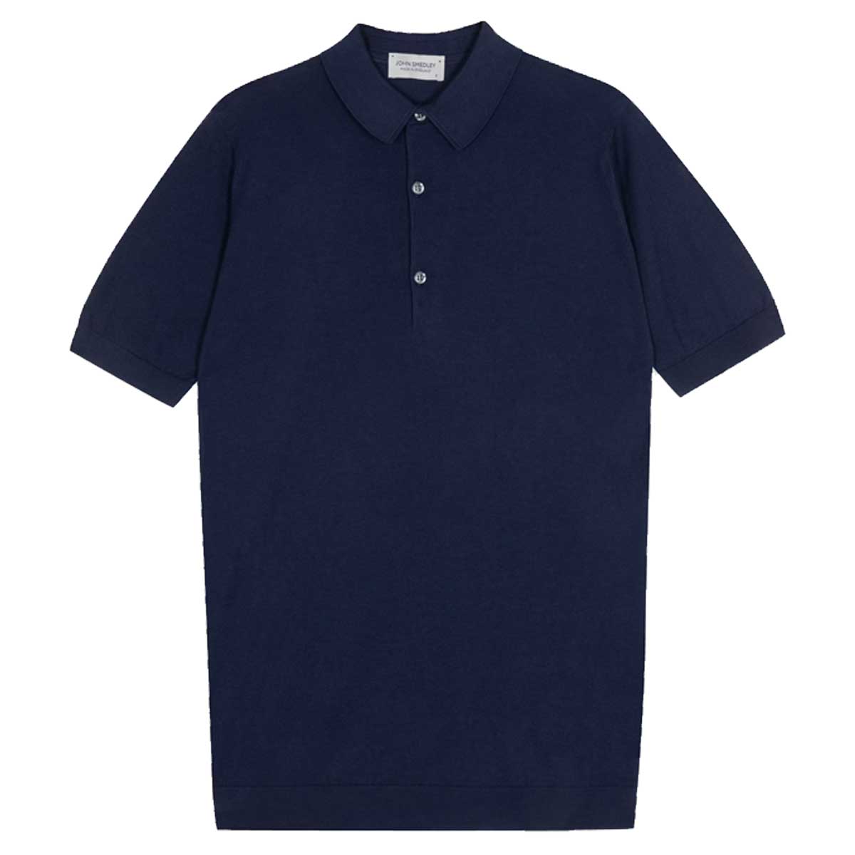 JOHN SMEDLEY Adrian Polo Shirt – Sea Island Cotton – French Navy
