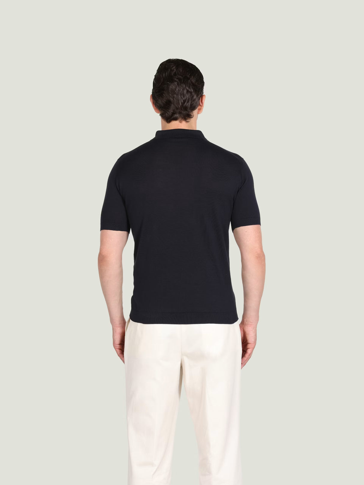 JOHN SMEDLEY Adrian Polo Shirt – Sea Island Cotton – Midnight