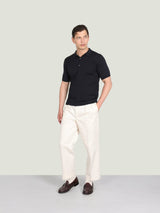 JOHN SMEDLEY Adrian Polo Shirt – Sea Island Cotton – Midnight