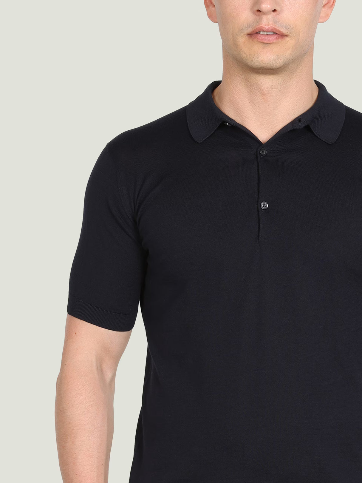 JOHN SMEDLEY Adrian Polo Shirt – Sea Island Cotton – Midnight