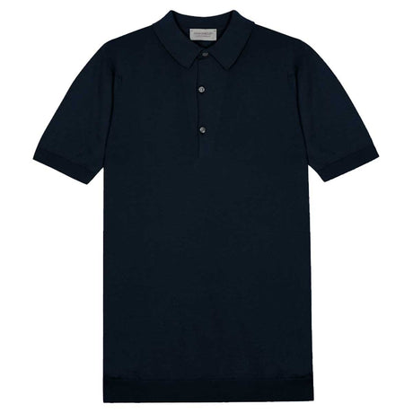 JOHN SMEDLEY Adrian Polo Shirt – Sea Island Cotton – Midnight