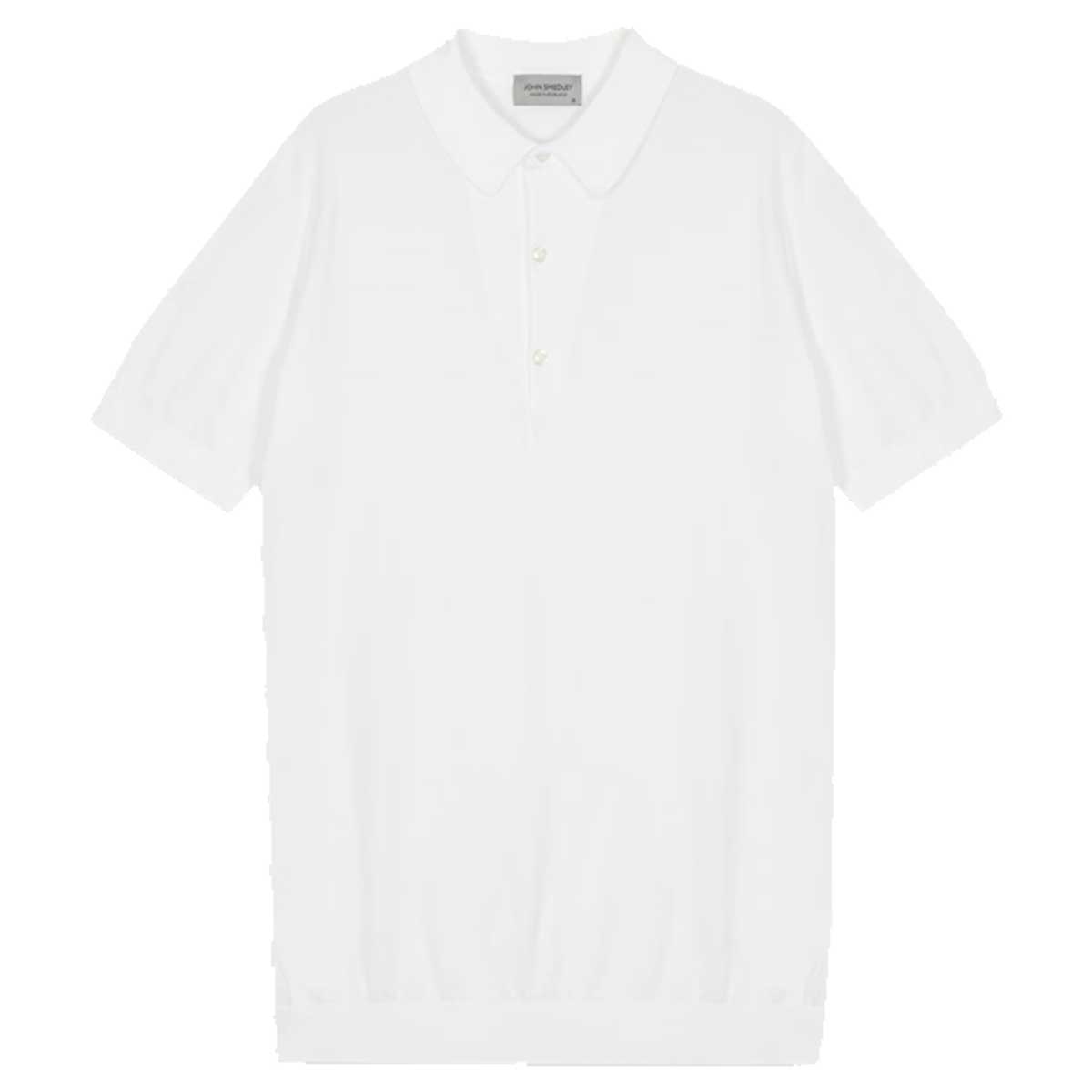 JOHN SMEDLEY Adrian Polo Shirt – Sea Island Cotton – White