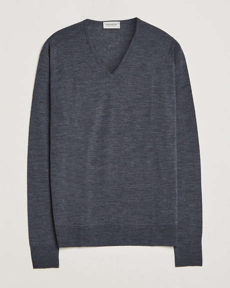 John Smedley Bobby in Charcoal — product front