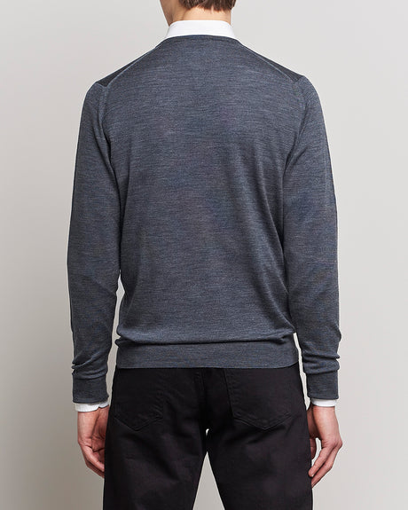 John Smedley Bobby in Charcoal — view 4