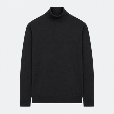 John Smedley Cherwell roll neck jumper in Black