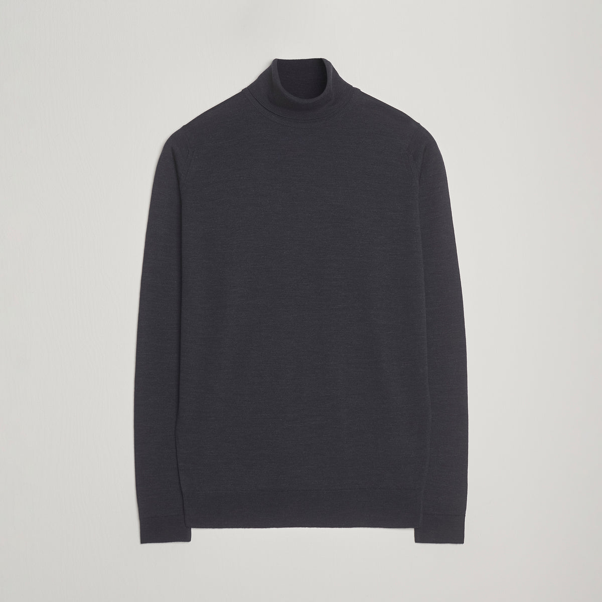 John Smedley Cherwell roll neck jumper in Hepburn Smoke